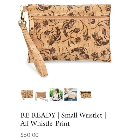 NWT natalie therése BE READY | Small Wristlet | All Whistle Print Zipper - Picture 3 of 11